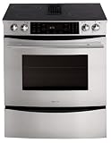 Jenn-Air 30 Electric Downdraft Slide-In Range JES9900SS In Stainless Steel