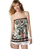 BCBG MAX AZRIA - BCBGMAXAZRIA Paisley-Print Babydoll Tube Top