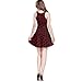 CowCow Womens Dark A Pattern With Dinosaur Silhouettes Sleeveless Dress