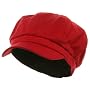 Cotton Elastic Newsboy Cap-Red 2