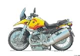 Review The Moneyman  / BMW R1150 GS Koolart image CERAMIC MUG 1269