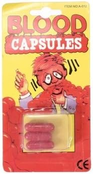Man Friday 3Pcs Fake Blood Pill Capsules Horror Funny Joking Halloween Party Prop by Motif