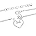 Heart Deer Silver Buck Necklace Pendants