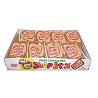 Necco Slap Stix Caramel Lollipops Twenty-Four 2 Ounce Pops