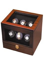 The Monico 6 Teakwood - Watch Winder for Six Watches By Orbita