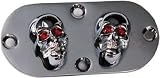Skull Inspection Cover, Oval, Red Eyes
