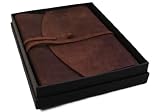 Enya Handmade Leather Photo Album With Gift Box, Classic Style Pages (22cm x 30cm)