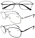 Eyekepper Metal Frame Spring Hinged Arms Reading Glasses 3 Pair Valupac Metal Readers 350