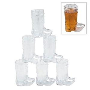 mini cowboy boot shot glasses
