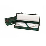 Silk Box with Mother of Pearl Caviar Spoon - 4.5