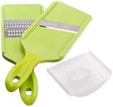 Kuhn Rikon 3-Piece Quick Slice Mandoline Set, Green