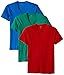 2(x)ist mens Essential Cotton 3 Pack Slim Fit V-Neck T-Shirt