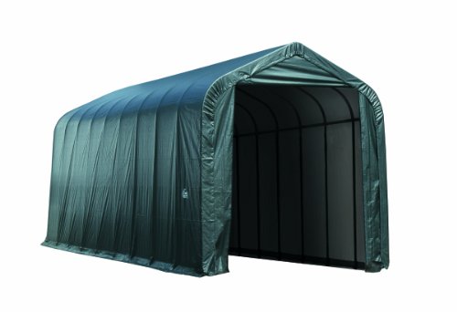 ShelterLogic 79441 Green 14'x36'x16' Peak Style Shelter