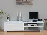 TV Schrank Samos Hifi Lowboard weiß hochglanz Tisch Neu