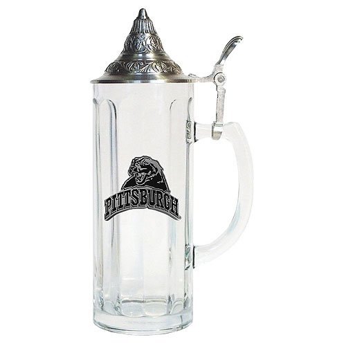 Pittsburgh Panthers 20oz Tall Lidded Stein - NCAA College Athletics - Fan Shop Merchandise