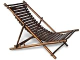 Review Bambienti  / Single Eco Bamboo Folding Sun Lounger Decking Pool Chair