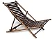 Kitchen & Housewares : Single Eco Bamboo Folding Sun Lounger Decking Pool Chair