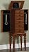 Jewelry : Powell Lightly Distressed "Deep Cherry" Jewelry Armoire