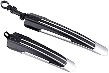 Lightweight Bike Mudguards Front&amp;Rear Fenders Tyre Set Mud Guards For MTB Road Bike Bicycle (Black&amp;Gray)
