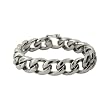 Men's Stainless Steel Large Polished Curb Link Bracelet, 8.5"