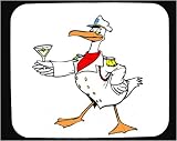 Mouse Pad with martini, captain, bird, beverage, animal, drink