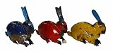 Small Bunny Rabbit Little Harey : Recycled Metal Garden Art Sculpture
