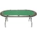 Trademark Poker Full Size Texas Hold\'em 83 x 44-Inch Poker Table (Green Felt)