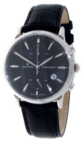 Junghans Herrenarmbanduhr ANYTIME DIPLOMAT CHRONOGRAPH Quarz Analog 041/4883.00