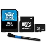 DataMINE 8GB MicroSD Class 4 Memory Card Featuring DataSafe Technology *BONUS MINI AND STANDARD SD ADAPTERS INCLUDED* - for Casio Exilim EX-G1