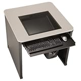 Downview Classroom Desk -Gray Frame, Maple Surface