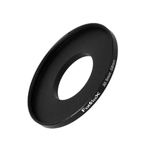 Click here to buy Fotodiox Metal Step Up Ring, Anodized Black Metal 30.5mm-58mm, 30.5-58 mm by Fotodiox.