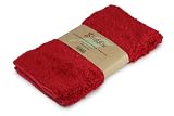 Shaggie Chenille Dish/Washcloth, 10-Inch-by-10-Inch, Chilli Pepper