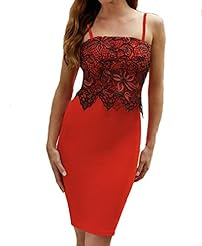 Sexy Sleeveless Spaghetti Strap Applique Pleated Lace Polyester/Spandex Cocktail Bodycon Dress/Party Dress 
