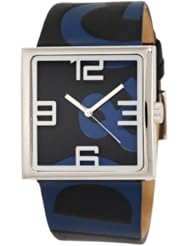 D&G Dolce & Gabbana Womens DW0037 Andy Ext Square Analog Strap Dial Logo Stretch Watch