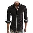 Doublju Mens Luxury slim line Dress shirts (08B)