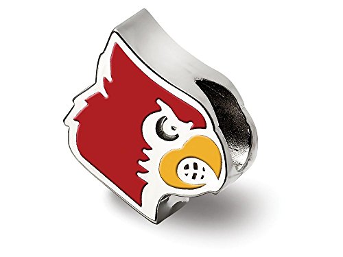 LogoArt University Of Louisville Cardinal Enameled Logo Bead Charm
