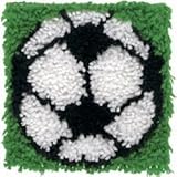 Krafty Kids Latch Hook Kit 8'X8' - Soccer Ball