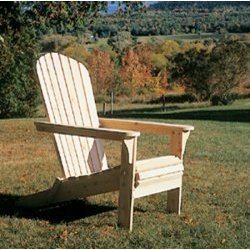 Adirondack chair-sculpted seat (white cedar) (20w x 36h x 19d) by