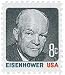 #1394 - 1971 8C Dwight D. Eisenhower, Multicolor Postage Stamp Numbered Plate Block (4)
