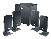 Cyber Acoustics CA-4100 4.1 Flat Panel Computer Speakers- Black