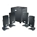Cyber Acoustics CA-4100 4.1 Flat Panel Computer Speakers- Black
