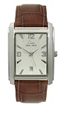 Limit  5283.01  Men's  Silver coloured  Silver White dial,  Brown croc leather strap