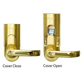 Fingerprint Door Lock Silver Right by iTouchless