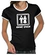 GAME OVER Girly Ringer black/white, sz.XL