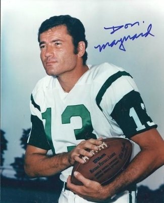 Don Maynard Autographed New York Jets 8x10 Photo ~ Hall of Famer
