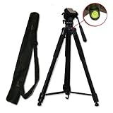 Zeikos PROFESSIONAL 80 Inch Photo & Video Black Tripod with Deluxe Carrying ....