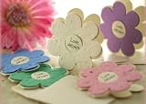 LOVE GROWS Plantable Wildflower Favors- Daisy Set of 12 - Sage (Set of 96) - Baby Shower Gifts & Wed