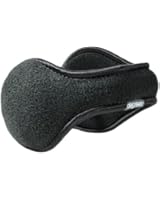 Degrees by 180S Mens Black Fleece Ear Warmers,
