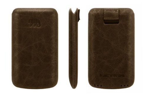 Invisible Shield Katinkas Premium Leder Tasche f&uuml;r Samsung Galaxy 9100 S2 creased dunkelbraun