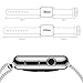 Teslasz BIS00301 38 mm Stainless Steel Milanese Loop Strap Magnetic Buckle Wrist Band for Apple iWatch - Silver